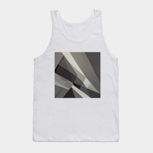 Classic Grey Geometric Pattern Tank Top